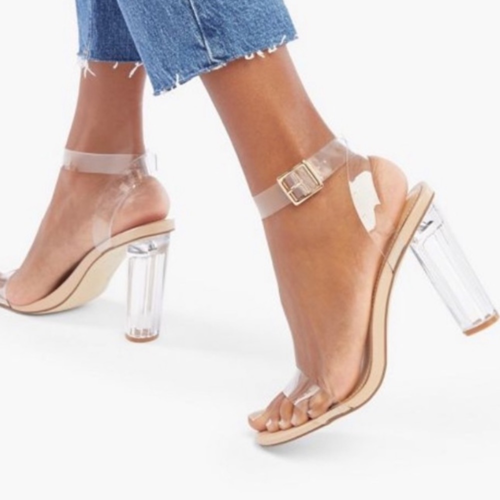 Clear heels